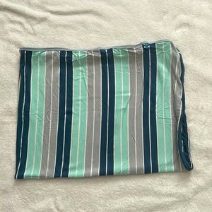 Kickee Pants Blue Sports Stripe Custom Bamboo Pillowcase
